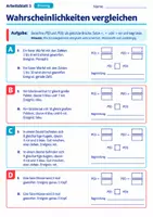 Vorschau - Arbeitsblätter - Wahrscheinlichkeiten vergleichen | Mathematik Klasse 8 Gymnasium | 10 Arbeitsblätter mit Lösungen als PDF - Seite 3