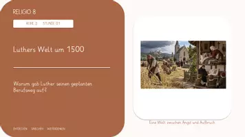 Vorschau - Unterrichtsreihen - RELIGIO 8 – Reihe 2: Reformation | 6 PPP zu den ABs - Seite 1