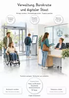 Vorschau - Unterrichtsreihen - Verwaltung, Bürokratie & digitaler Staat – Große PoWi-Lernwerkstatt | Behörden, Verwaltungsakt, Widerspruch, E-Government, Digitalisierung, Datenschutz & Bürokratieabbau | Komplette Unterrichtseinheit mit Lösungen - Deckblatt