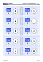 Vorschau - Spiele - Winter Domino | Präteritum stark und schwach | 30 Karten, 2 Stufen | LRS | Klasse 5–6 - Seite 2