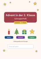 Vorschau - Arbeitsblätter - Advent in der 2. Klasse – Schnupperheft kostenlos | Mathe, Deutsch und Englisch - Seite 1