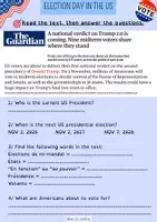 Aperçu - Préparation de séance / Séance complète - Activité anglais collège Midterms 2026 USA - Page de couverture