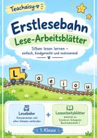 Vorschau - Unterrichtsreihen - Erstlesebahn: Silbenlesen - Lesearbeitsblätter für die 1.Klasse - Deckblatt