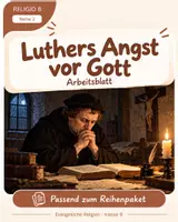 Vorschau - Unterrichtsreihen - RELIGIO 8 – Luthers Angst vor Gott | Gnade, Glaube & Rechtfertigung - Deckblatt