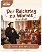 Vorschau - Unterrichtsreihen - RELIGIO 8 – Reichstag zu Worms 1521 | Luther, Gewissen & Verantwortung - Deckblatt