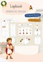 Vorschau - Unterrichtsreihen - Lapbook Römische Zahlen | Mathe | mit Vorlagen & Anleitung - Deckblatt