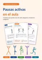 Vista previa - Juegos / Gamificación - Pausas activas gratis para Primaria: 5 tarjetas sin material y dado de categorías. - Portada