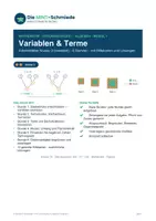 Vorschau - Arbeitsblätter - Variablen & Terme – 6 Stunden Arbeitsblätter mit Rechenbaum, Mustern & Begründen (Niveau 2, Mathe Klasse 7/8) - Seite 1