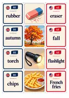 Vorschau - Arbeitsblätter - Materialpaket BE vs AE (British vs American English) - Seite 1