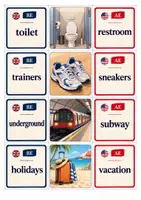 Vorschau - Arbeitsblätter - Materialpaket BE vs AE (British vs American English) - Seite 3