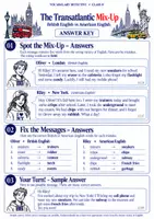 Vorschau - Arbeitsblätter - BE vs AE - 2 worksheets with solutions (British vs American English) - Seite 3