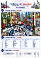 Vorschau - Arbeitsblätter - BE vs AE - 2 worksheets - different vocabulary (British vs American English) - Seite 2