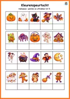 Voorbeeld - Kleurenspeurtocht Halloween - eerste leerjaar - Voorblad