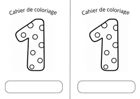 Aperçu - Feuilles d'exercices - Cahier coloriage période 1 - rentrée et automne - Page de couverture