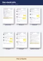 Vorschau - Arbeitsblätter - Mathe Klasse 7 Bundle – 10 differenzierte Übungsblätter (2 Niveaus) mit Lösungen: ganze Zahlen, rationale Zahlen, Brüche, Terme, Gleichungen, Dreisatz, Prozent, Winkel | Fit in 10 Mathe - Seite 2