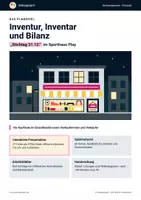 Vorschau - Unterrichtsreihen - Inventur & Bilanz: Planspiel Einzelhandel - Deckblatt