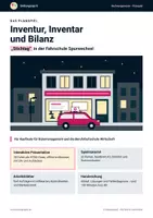 Vorschau - Unterrichtsreihen - Inventur & Bilanz: Planspiel Büromanagement - Deckblatt