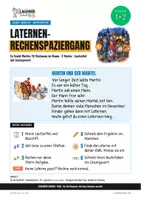 Vorschau - Arbeitsblätter - Rechenspaziergang Sankt Martin Mathe Klasse 1/2: 10 Stationen in 3 Stufen - Seite 1