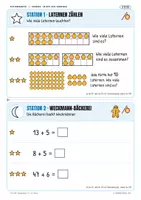 Vorschau - Arbeitsblätter - Rechenspaziergang Sankt Martin Mathe Klasse 1/2: 10 Stationen in 3 Stufen - Seite 3
