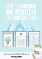 Vorschau - Interaktives Material - Gefühle erkennen und verstehen - Das Eisbergmodell - Deckblatt