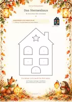 Vorschau - Mal- und Bastelvorlagen - Unsere kleine Lichterstadt – Fensterbilder für die Laternenzeit | Bastelset mit XL-Hausvorlagen - Seite 3