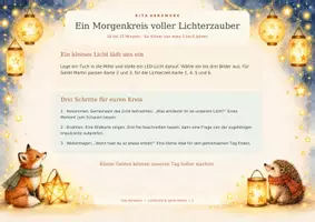 Vorschau - Bildkarten - Ein kleines Licht für dich – Bildkarten & Impulse für den Morgenkreis | Sankt Martin und Lichterzeit - Seite 1