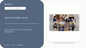 Vorschau - Unterrichtsreihen - RELIGIO 8 - Reihe 3: Judentum | 6 PPP zu den ABs - Seite 1