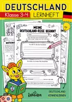 Vorschau - Arbeitsblätter - Deutschland-Lernheft 🇩🇪🧠 Bundesländer, Berlin, Flüsse & Symbole in 7 Etappen - Deckblatt