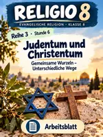Vorschau - Unterrichtsreihen - RELIGIO 8 – Judentum und Christentum | Gemeinsamkeiten & Unterschiede - Deckblatt