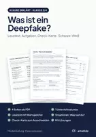 Vorschau - Arbeitsblätter - Was ist ein Deepfake? – KI kurz erklärt, Klasse 3/4 (Medienbildung) - Deckblatt