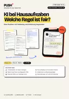 Vorschau - Stundenentwürfe - KI bei Hausaufgaben: Welche Regel ist fair? – Arbeitsblätter Kl. 7–8 - Deckblatt