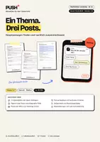 Vorschau - Stundenentwürfe - Ein Thema, drei Posts: Hauptaussagen finden – Arbeitsblätter Kl. 6–7 - Deckblatt