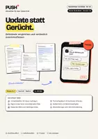 Vorschau - Stundenentwürfe - Update statt Gerücht: Meldungen prüfen und berichtigen – Arbeitsblätter Kl. 6–7 - Deckblatt
