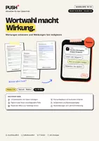 Vorschau - Stundenentwürfe - Wortwahl macht Wirkung: Fair formulieren – Arbeitsblätter Kl. 7–8 - Deckblatt