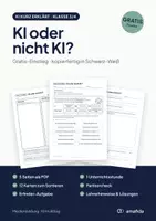 Vorschau - Arbeitsblätter - KI oder nicht KI? – Gratis-Einstieg künstliche Intelligenz, Klasse 3/4 - Deckblatt