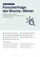Vorschau - Arbeitsblätter - Forscherfrage der Woche: Winter – 10 Forscherfragen mit Mini-Experimenten, Klasse 2–4 - Seite 1
