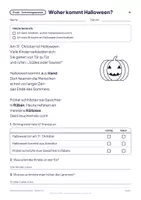 Vorschau - Arbeitsblätter - Woher kommt Halloween? – Gratis-Vertretungsstunde mit Kreuzworträtsel, Klasse 2–4 (Freebie) - Seite 1