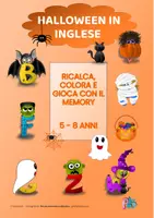 anteprima - Esercizi - HALLOWEEN IN INGLESE: RICALCA, COLORA E GIOCA - Pagina 1