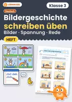 Vorschau - Arbeitsblätter - Deutsch Klasse 3 Bundle | Groß- und Kleinschreibung, Silbentrennung, Bericht - Seite 1
