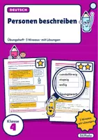 Vorschau - Arbeitsblätter - Personenbeschreibung Klasse 4 | Aussehen und Eigenschaften beschreiben | mit Lösungen - Deckblatt