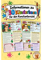 Vorschau - Unterrichtsreihen - Materialpaket Hundertwasser + 30 Steckbriefe - Deckblatt