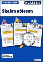 Vorschau - Arbeitsblätter - Mathe Klasse 4 Paket | Große Zahlen bis eine Million, Bruchteile von Zahlen - Seite 1