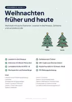 Vorschau - Arbeitsblätter - Weihnachten früher und heute – Werkstatt Sachunterricht Klasse 2–4 (Zeit und Wandel) - Seite 1