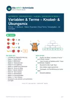 Vorschau - Arbeitsblätter - Variablen & Terme – Knobel- & Übungsmix (G-Kurs): 11 Stationen mit Rätseln, Pyramiden und Selbstkontrolle - Seite 1