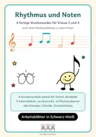 Vorschau - Unterrichtsreihen - Musik praktisch Grundschule im Paket | Lieder schreiben, Body Percussion, Rhythmus und Noten | Klasse 2 bis 4 - Seite 1