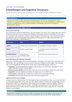 Vorschau - Arbeitsblätter - Kognitive Dissonanz – Einstellungen ändern - Seite 1