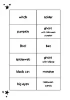Vorschau - Arbeitsblätter - Halloween-Wörter trainieren in ENG oder FR - Seite 1