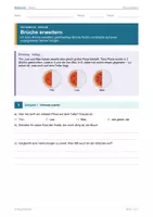 Vorschau - Arbeitsblätter - ERWEITERN VON BRÜCHEN – differenziert mit Lösungen - Seite 1