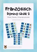 Vorschau - Spiele - Domino Französisch Unité 2 Dis Donc 6 Möbel, Räume, Präpositionen - Deckblatt