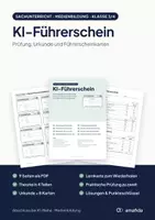 Vorschau - Unterrichtsreihen - KI-Führerschein – Abschlussprüfung mit Urkunde und Führerscheinkarten, Klasse 3/4 - Deckblatt